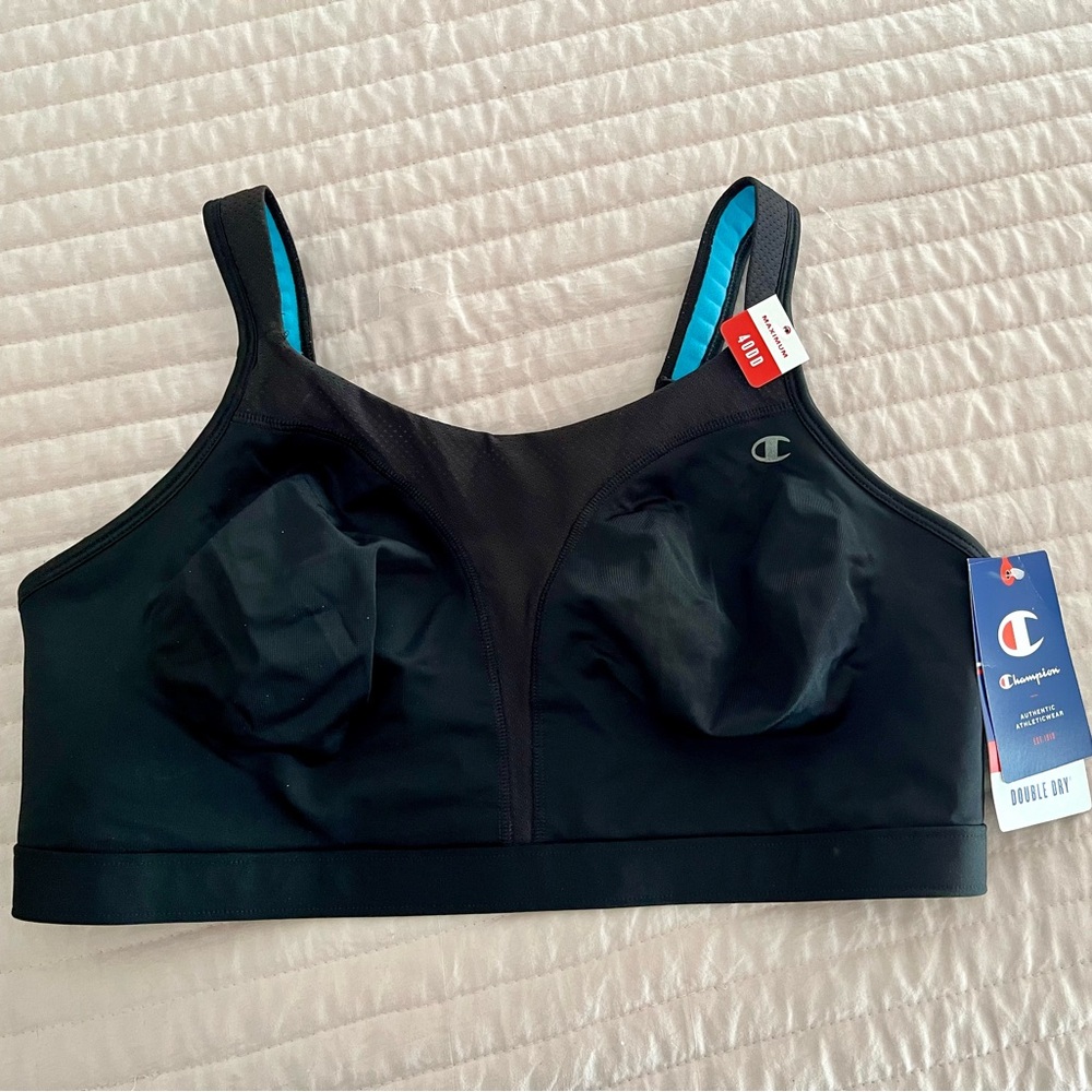 Black NTW Champion Double dry high impact sports bra. NEW. 40DDD